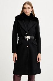 Płaszcz Guess  czarny damski W5BL25.W2672