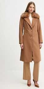 Płaszcz Guess  brązowy damski W5BL19.W2642