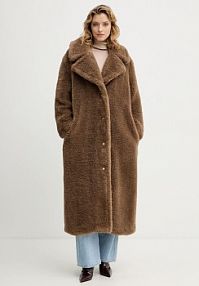 Płaszcz Guess  brązowy damski W5BL93.WJ090