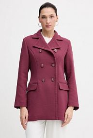 Płaszcz Sisley  bordowy damski 2OUALN05Z