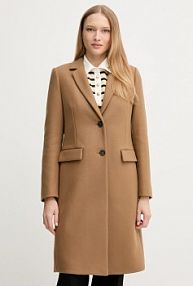 Płaszcz Tommy Hilfiger  beżowy damski WW0WW46547