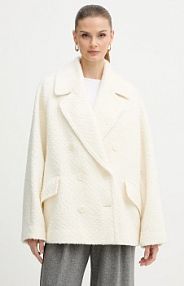 Płaszcz Boss Orange  beżowy damski 50548664