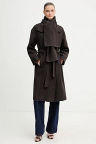 Płaszcz Morgan  brązowy damski GSCARF