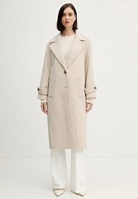 Płaszcz Pedro del Hierro  beżowy damski 7522239