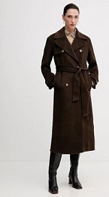 Płaszcz Pedro del Hierro  brązowy damski 7522237