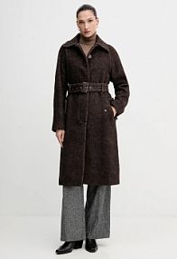 Płaszcz Sisley  brązowy damski 21FKLN06C