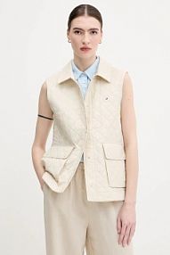 Kamizelka Tommy Hilfiger  beżowa damska WW0WW45638