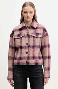 Kurtka Tommy Jeans  różowa damska DW0DW21662