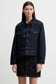 Kurtka jeansowe Zadig&Voltaire  granatowa damska WWOW01701