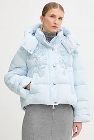 Kurtka puchowa ERMANNO Firenze  niebieska damska 57TA004EX1AP