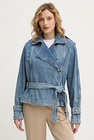 Kurtka jeansowe Guess  niebieska damska W5BN0D.D0742