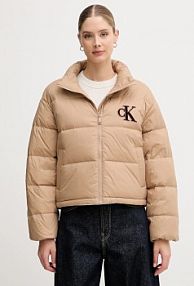 Kurtka puchowa Calvin Klein Jeans  zielona damska LV047D503G