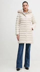 Kurtka puchowa Geox  beżowa damska W5626H.T3122