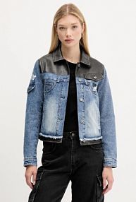 Kurtka jeansowe Desigual  niebieska damska 25WWED16