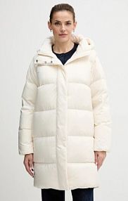 Kurtka puchowa Tommy Hilfiger  beżowa damska WW0WW46535