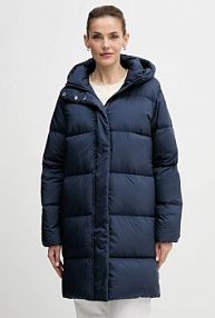 Kurtka puchowa Tommy Hilfiger  granatowa damska WW0WW46535