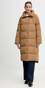 Kurtka puchowa Tommy Hilfiger  brązowa damska WW0WW47279