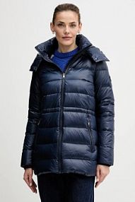 Kurtka puchowa Tommy Hilfiger  granatowa damska WW0WW47355