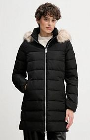 Kurtka puchowa Tommy Hilfiger  czarna damska WW0WW47540