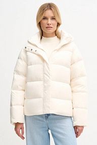 Kurtka puchowa Tommy Hilfiger  beżowa damska WW0WW45739