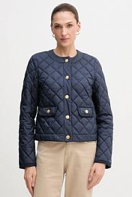 Kurtka puchowa Tommy Hilfiger  granatowa damska WW0WW47449