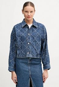 Kurtka jeansowe Calvin Klein Jeans  niebieska damska LV047D749G