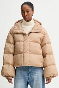 Kurtka puchowa Calvin Klein  beżowa damska LV044D525G