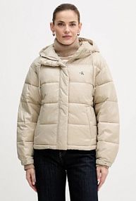 Kurtka Calvin Klein Jeans  beżowa damska LV047D505G