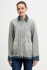 Kurtka jeansowe Calvin Klein Jeans  niebieska damska LV047D753G