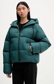 Kurtka puchowa HUGO  zielona damska 50546344