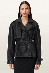 Płaszcz AllSaints  czarny damski W035LD