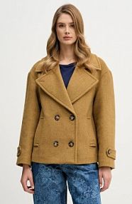 Płaszcz Sisley  zielony damski 2LAJLN06E