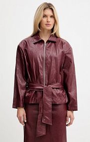 Kurtka Haveone  bordowy damska JMA.P040