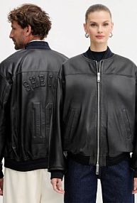 Kurtka skórzana Max&Co.  czarna damska 2528446012200