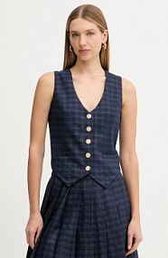 Kamizelka Fracomina  niebieska damska FS25WJ5002W56