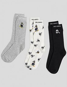 Skarpetki Karl Lagerfeld  szare damskie A3W47051