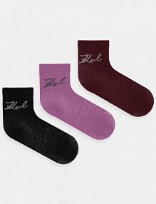 Skarpetki Karl Lagerfeld  różowe damskie A4W47031