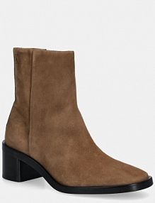 Botki na obcasie Calvin Klein  brązowe HW0HW02592