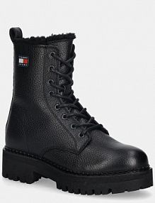 Botki Tommy Jeans  czarne damskie EN0EN02906