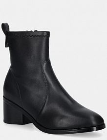 Botki na obcasie Tommy Hilfiger  czarne FW0FW08860