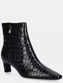 Botki na obcasie Tommy Hilfiger  czarne FW0FW09162