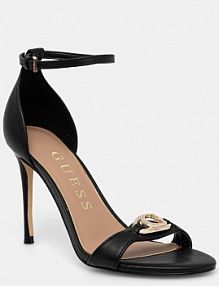 Sandały na obcasie Guess  czarne FLTKAB.LEA03.