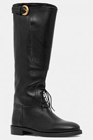 Kozaki Weekend Max Mara  czarne damskie 2525796015600