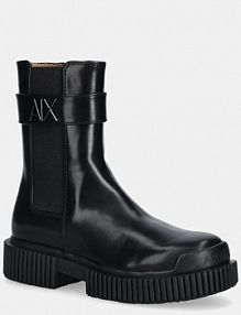 Sztyblety Armani Exchange  czarne damskie XW001634.AF17