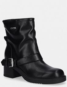 Botki na obcasie Guess  czarne FLFIJI.ELE10.