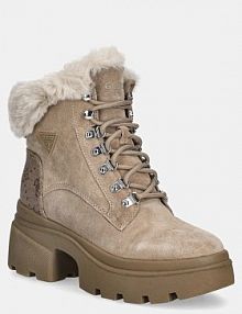 Botki na obcasie Guess  beżowe FLFYRL.SUE10.