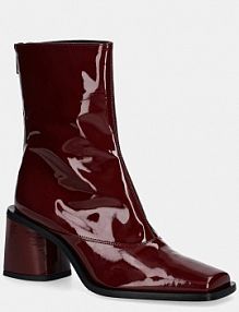 Botki na obcasie Kenzo  bordowy FF62BT120L69.