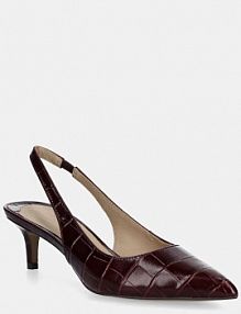 Czółenka Lauren Ralph Lauren  bordowy 802980117003.