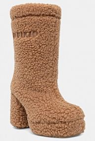 Botki na obcasie Inuikii  beżowe 1002.018.0011