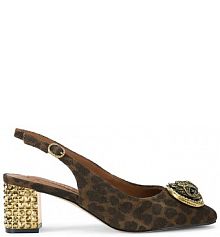 Sandały na obcasie Kurt Geiger London  brązowe 3415035289